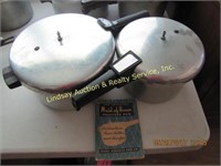 2 Pressure Cookers & Book (see Pics)