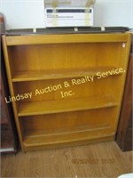 3 Shelf Wooden Book Case 37.5" X 42" X 9"