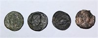 Lot of 4 Ancient Roman Coins