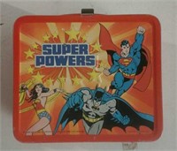 Super Powers marvel characters tin lunch pail