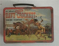 Davy Crockett tin lunch pail with thermos