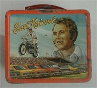 Evel Knievel tin lunch pail with thermos