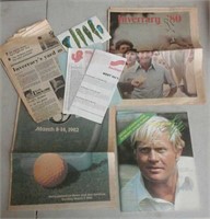Jackie Gleason golf magazine with autograph and