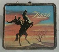 Zorro tin lunch pail with thermos