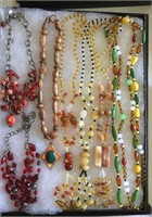 Beaded necklaces, natural stone necklace