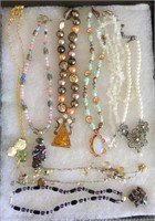Necklaces: beaded, faceted