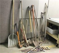Yard Tools, Shovels, Pitch Forks, Saws and Mauls