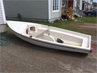 14 foot fiberglass boat - needs little tlc