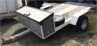 1990 Flat Bed Trailer W Storage Compartment