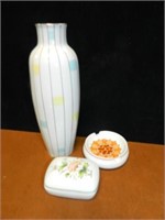 Vintage Hollohaza Porcelain Vase & More