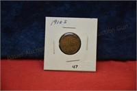 1910s Lincoln Wheat Cent  VG+  semi key