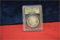 1881s Morgan Silver Dollar  slab PCGS MS65