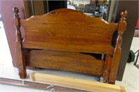 Antique Solid Wood Double Bed Frame