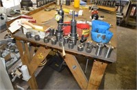 Taps and Dies, Drill Bits, with Work Table and