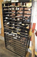 Shelving Unit with Fixtures and Gauges