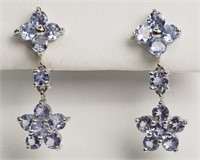 35X- 10k white gold tanzanite earrings -$1,073