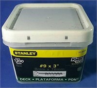 New Stanley 1200 count 3" deck screws