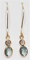11X- 14k alexandrite & diamond earrings -$1,500