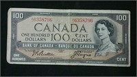 1954 Canada $100 bill -Beattie and Coyne