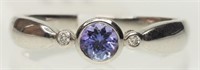 28X- 10k tanzanite & diamond ring - $1,235