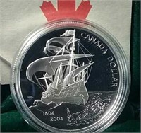 2004 Silver Proof dollar first French settlement
