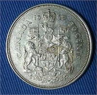 1962 Canada silver half dollar #1