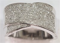 2X- sterling silver diamond (0.65ct) ring -$1,400
