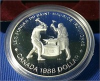 1988 Ironworks silver dollar