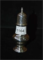 Georgian silver pepper pot, pierced & lattice