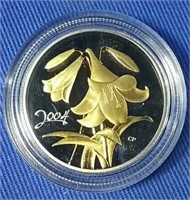 2004 proof silver half dollar Easter lily