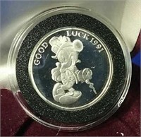 Half ounce 999 Silver Mickey coin