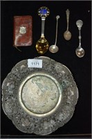 Large Danish silver & gilt teaspoon, dated July