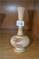 Royal Worcester vase, hand painted floral