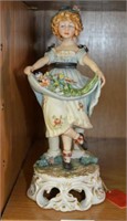 Capodimonte Italian figurine of a young girl