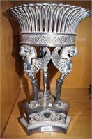 Ornate silver plate centrepiece stand, pierced
