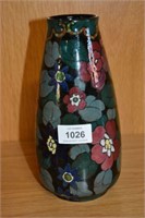English art deco hand decorated vase 'Decoro' with