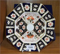 Royal Crown Derby display plate 'Imari', hexagonal