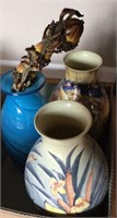 Ceramic vases, handpainted vases