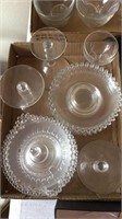 Candlewick stemware, small dishes