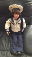 Porcelain doll: Greek sailor boy