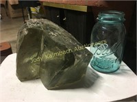 Large chuck of clear obsidian