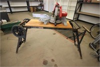 Compound miter saw on stand