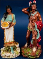 Vintage Mid Century Native American Indian Figures