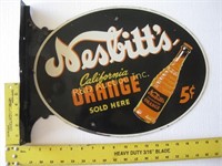 5 Cents Nesbitt's Orange Flange Sign