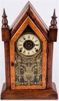 Antique 1800s Waterbury Cathedral Shelf Clock