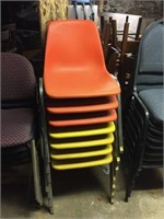 7 stacking chairs