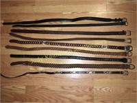 Nice lot of men's woven leather belts & more