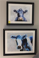 2pc Cow Art by Nichols