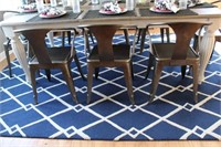 Blue White Rug 8x10