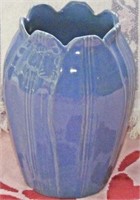 Zanesville Arts & Crafts Blue Glaze Vase #307